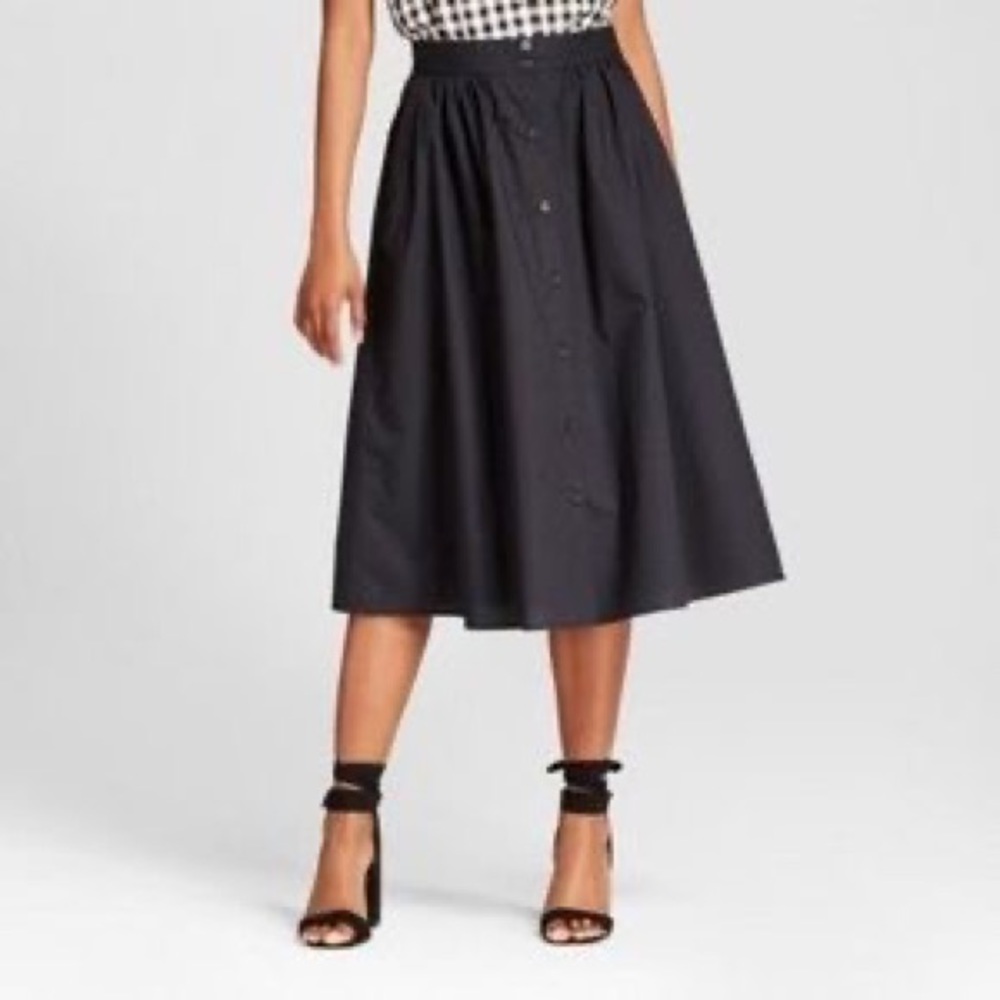 button down skirt
